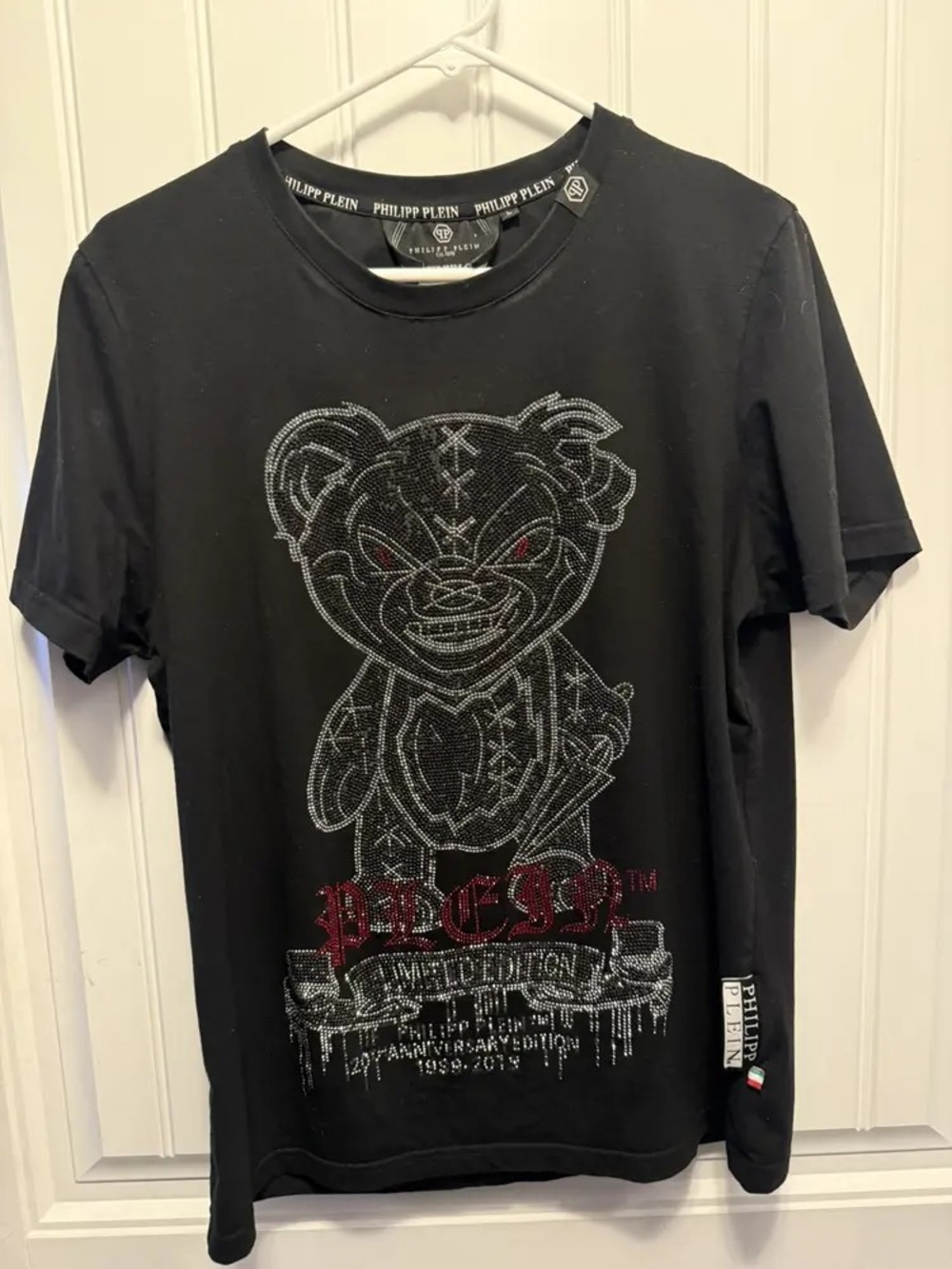 Philipp Plein Ltd Edition Platinum Line Killer Teddy Tshirt